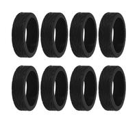 PATIKIL Luggage Wheel Covers, 8pcs Silicone Suitcase Wheel Covers, Black
