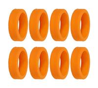 PATIKIL Luggage Wheels Covers, 8Pcs Luggage Wheel Protector Covers Silicone Suitcase Wheel Covers for Suitcase Most 8-Spinner Wheels Caster, Orange