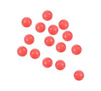 PATIKIL Luminous Fishing Beads Glow in the Dark 10mm, 100 Pieces Hard Plastic Lure Rigging Beads Round for Catfish Punch Bait Rigs Freshwater Saltwater, Red