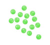 PATIKIL Luminous Fishing Beads Glow in the Dark 6mm, 100 Pieces Hard Plastic Lure Rigging Beads Round for Catfish Punch Bait Rigs Freshwater Saltwater, Green