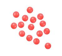 PATIKIL Luminous Fishing Beads Glow in the Dark 6mm, 100 Pieces Soft Rubber Lure Rigging Beads Round for Catfish Punch Bait Rigs Freshwater Saltwater, Red