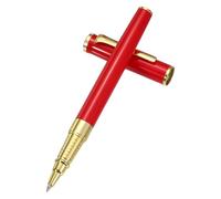 PATIKIL Luxury Metal Rollerball Pen, 0.5mm Black Ink Metal Ballpoint Luxury Grade Craftsmanship Gift for Men Women Office Signature Writing, Red HH-607