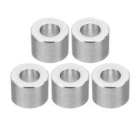 PATIKIL M10 Aluminum Spacers,5Pcs Metal Spacer Aluminum Round 10.5mm ID x 20mm OD x 15mm L Thickness Aluminum Spacer Screw Standoff for 3/8" M10 Screw Bolt