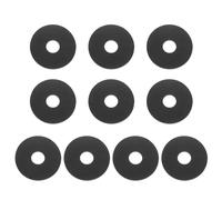 PATIKIL M10 Silicone Flat Washer, 10 Pcs 10mm ID 35mm OD Plain Washer Grommets O-Ring Sealing Gasket Spacer for Faucet Pipe Water Hose Shower Door Handles, Black