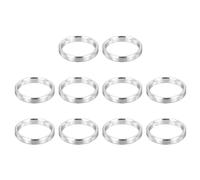 PATIKIL M10 Stainless Steel Spacers, 12Pcs Metal Spacer 10mm ID x 12mm OD x 2mm L Screw Standoff for 3/8" or M10 Screw