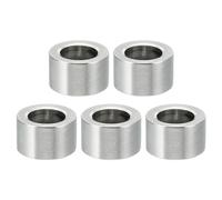 PATIKIL M10 Stainless Steel Spacers, 5 Pcs Metal Spacer Stainless Steel 10.2mm ID x 16mm OD x 10mm L Spacer Screw Standoff Round for 3/8" M10 Screw Bolts