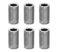 PATIKIL M10 Steel Spacers, 6 Pcs Metal Spacers Steel 10.3mm ID x 16mm OD x 40mm L Carbon Steel Spacer Screw Standoff Round for 2/5in or M10 Screw Bolts