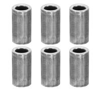 PATIKIL M10 Steel Spacers, 6 Pcs Metal Spacers Steel 10mm ID x 16mm OD x 35mm L Carbon Steel Spacer Screw Standoff Round for 2/5in or M10 Screw Bolts