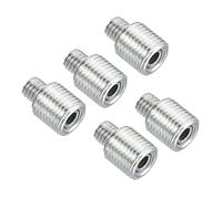 PATIKIL M10 to M6 Reducing Screw, 5 Pack 15mm Long External Thread Adapter Reducer Convert Joint Hardware Double Male Thread Bolts