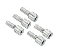 PATIKIL M10 to M6 Reducing Screw, 5 Pack 25mm Long External Thread Adapter Reducer Convert Joint Hardware Double Male Thread Bolts