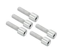 PATIKIL M10 to M6 Reducing Screw, 5 Pack 30mm Long External Thread Adapter Reducer Convert Joint Hardware Double Male Thread Bolts