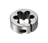 PATIKIL M10 x 1.5mm Round Threading Die, Metric Right Hand Alloy Steel Machine Thread, Adjustable Repair Screw Cutting Tool for Mild Steel, Copper, Aluminum