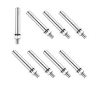 PATIKIL M10 x 100mm Expansion Bolts, 8Pcs 304 Stainless Steel Expansion Screw Bolts Sleeve Anchoring Fastener for Wall Concrete Brick Wall Drywall Air Conditioner, Silver