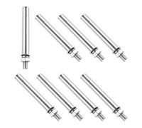 PATIKIL M10 x 120mm Expansion Bolts, 8Pcs 304 Stainless Steel Expansion Screw Bolts Sleeve Anchoring Fastener for Wall Concrete Brick Wall Drywall Air Conditioner, Silver