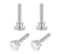 PATIKIL M10 x 50mm Knurled Thumb Screws, 4Pcs Metric Knurled Head Bolts Thumb Screw with Shoulder Grip Knobs Fasteners Tighten Thread Fasteners for TV Monitor Mount