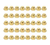 PATIKIL M10x1 Acorn Hex Bolt Covers, 40 Pcs Fine Thread Dome Head Carbon Steel Hexagon Decorative Cap Nuts for Home Repair, Industrial Equipment Fasteners, Gold Tone