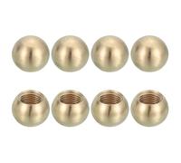 PATIKIL M10x16mm Thread Cap Nuts Knob, 8pcs Brass Ball Lamp Decoration Screw Caps Nut Cover Nut for Furniture Lighting or DIY Project