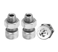 PATIKIL M10x20mm 304 Stainless Steel Hollow Bolt, 3 Set Cylindrical Hexagon Socket Screw Nut Kit Lamp Threading Screws Through Hole Fasteners