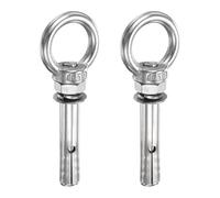 PATIKIL M10x55mm Expansion Lifting Eyebolt, 2 Pcs Stainless Steel Ring Lifting Expansion Bolts Screw Heavy Duty Internal Eye Bolt Fastener with Eye Ring for Concrete Wall Masonry
