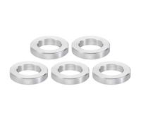 PATIKIL M12 Aluminum Spacers, 5 Pcs Metal Spacer Aluminum 12.5mm ID x 20mm OD x 4mm L Aluminum Spacer Screw Standoff Round for 1/2inch or M12 Screw Bolts