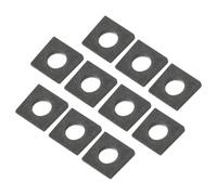 PATIKIL M12 Beveled Square Washers, 20 Pcs Thickness 2 to 6.1mm Wedge Washers in Plain Carbon Steel for Shim Leveling Fastener Hardware, Black
