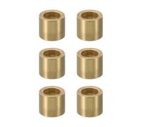 PATIKIL M12 Brass Spacers, 6 Pcs Metal Spacer Brass 12mm ID x 18mm OD x 18mm L Brass Spacers Screw Standoff for 1/2 Inch or M12 Screw