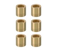 PATIKIL M12 Brass Spacers, 6 Pcs Metal Spacer Brass 12mm ID x 18mm OD x 20mm L Brass Spacers Screw Standoff for 1/2 Inch or M12 Screw