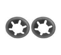 PATIKIL M12 Star Internal Tooth Lock Washers, 100 Pcs Push on Retaining Clips Manganese Steel Quick Speed Locking Washers for Fastening, Black