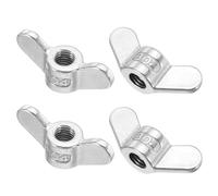 PATIKIL M12 Wing Nuts, 4Pcs 304 Stainless Steel Butterfly Nut Twist Fasteners Parts Smooth Finish Wing Fastener Nuts for Repairing Manufacturing Engineering