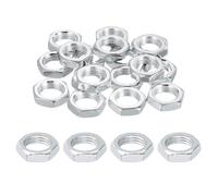 PATIKIL M12x1.25x5mm Steel Hex Nuts, 40Pcs Metric Fine Thread Carbon Steel Zinc Plated Finished Hardware Screw Nuts Fasteners for Machinery Manufacturing, Industrial Use, 17mm Width