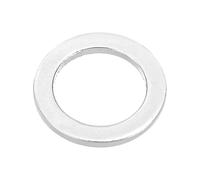 PATIKIL M12x18x1.5mm Flat Washers, 100 PCS Aluminum Automotive Drain Plug Gaskets Flat Ring Oil Crush Washer Spacers for Faucets Garden Bolts Screws Hose, Silver