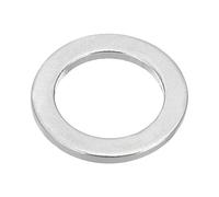 PATIKIL M12x18x1.5mm Flat Washers, 50 PCS Aluminum Automotive Drain Plug Gaskets Flat Ring Oil Crush Washer Spacers for Faucets Garden Bolts Screws Hose, Silver