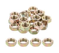 PATIKIL M12x1x7mm Steel Hex Nuts, 25Pcs Metric Fine Thread Carbon Steel Finished Hardware Screw Nuts Fasteners for Machinery Manufacturing Industrial Use, 17mm Width Color Zinc