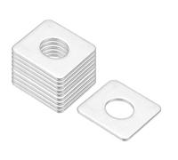 PATIKIL M12x30x2mm Square Washers, 36pcs Square Plate Washers Square Strut Washer Bearing Plate 304 Stainless Steel Flat Pad Spacer Hardware Fastener Nut Bolt Gasket