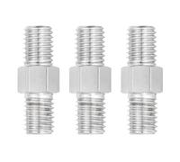 PATIKIL M12x40mm Double End Threaded Stud Screw, 3pcs 304 Stainless Steel Hex Bolt Left and Right Hand Threaded Rod Bar Adapter for Furniture Hardware, House Maintenance