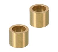 PATIKIL M14 Brass Spacers, 2 Pcs Metal Spacer Brass 14mm ID x 20mm OD x 18mm L Brass Spacers Screw Standoff for 5/9 Inch or M14 Screw