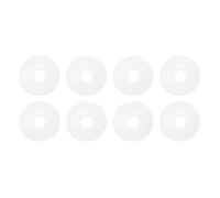 PATIKIL M14 Silicone Flat Washer, 8 Pcs 14mm ID 44mm OD 2mm Thick Plain Washer Grommets O-Ring Sealing Gasket Spacer for Faucet Pipe Water Hose Shower Door Handles, White