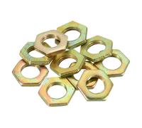 PATIKIL M14 x 1.5 Steel Hex Nuts, 10 Pack Metric Thread Zinc Plated Finished Hardware Nuts Screw Bolt Fasteners 4mm Height