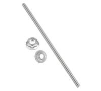 PATIKIL M14 x 2mm Fully Threaded Rods 14 Inch/350mm, 304 Stainless Steel All Threaded Rod Metric Right Hand Threads with 2Pcs Flange Hexagon Nut for Clamps Hangers U-Bolt