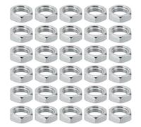 PATIKIL M14x1.5 Steel Hex Nuts, 50 Pack Metric Thread Zinc Plated Finished Hardware Nuts Screw Bolt Fasteners for Lamps Machinery Repair 7mm Height