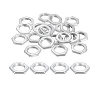 PATIKIL M14x1.5x3mm Steel Hex Nuts, 25Pcs Metric Fine Thread Carbon Steel Zinc Plated Finished Hardware Screw Nuts Fasteners for Machinery Manufacturing, Industrial Use, 19mm Width