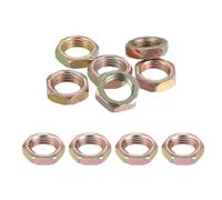 PATIKIL M14x1.5x7mm Steel Hex Nuts, 10Pcs Metric Fine Thread Carbon Steel Finished Hardware Screw Nuts Fasteners for Machinery Manufacturing Industrial Use, 19mm Width Color Zinc