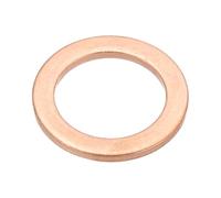 PATIKIL M14x20x1.5mm Flat Copper Washers, 12 PCS Copper Automotive Drain Plug Gaskets Flat Ring Oil Crush Washer Spacers for Faucets Garden Bolts Screws Hose, Purple
