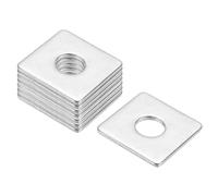 PATIKIL M14x40x3mm Square Washers, 8pcs Square Plate Washers Square Strut Washer Bearing Plate 304 Stainless Steel Flat Pad Spacer Hardware Fastener Nut Bolt Gasket