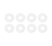 PATIKIL M16 Silicone Flat Washer, 8 Pcs 16mm ID 40mm OD 3mm Thick Plain Washer Grommets O-Ring Sealing Gasket Spacer for Faucet Pipe Water Hose Shower Door Handles, White
