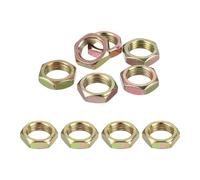 PATIKIL M16x1.5x7mm Steel Hex Nuts, 10Pcs Metric Fine Thread Carbon Steel Finished Hardware Screw Nuts Fasteners for Machinery Manufacturing Industrial Use, 22mm Width Color Zinc