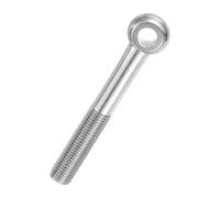 PATIKIL M16x120mm Shoulder Swing Lifting Eye Bolt, 304 Stainless Steel Metric Half Tooth Thread Fisheye Eye Slip Hole Screw Rigging Bolt Metal Fasteners Screws, Silver Tone