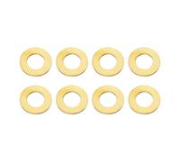 PATIKIL M16x30x2mm Flat Washers, 8 PCS Brass Automotive Drain Plug Gaskets Flat Ring Oil Crush Washer Spacers for Faucets Garden Bolts Screws Hose, Golden