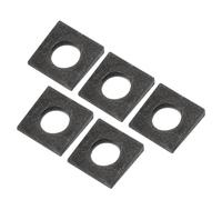 PATIKIL M18 Beveled Square Washers, 5 Pcs Thickness 3 to 9mm Wedge Washers in Plain Carbon Steel for Shim Leveling Fastener Hardware, Black