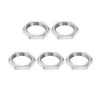 PATIKIL M18x1.5x4mm Hex Nuts, 5Pcs 304 Stainless Steel Metric Fine Thread Hexagon Thin Lock Nuts Fasteners for Machinery Manufacturing, Industrial Use, 22mm Width